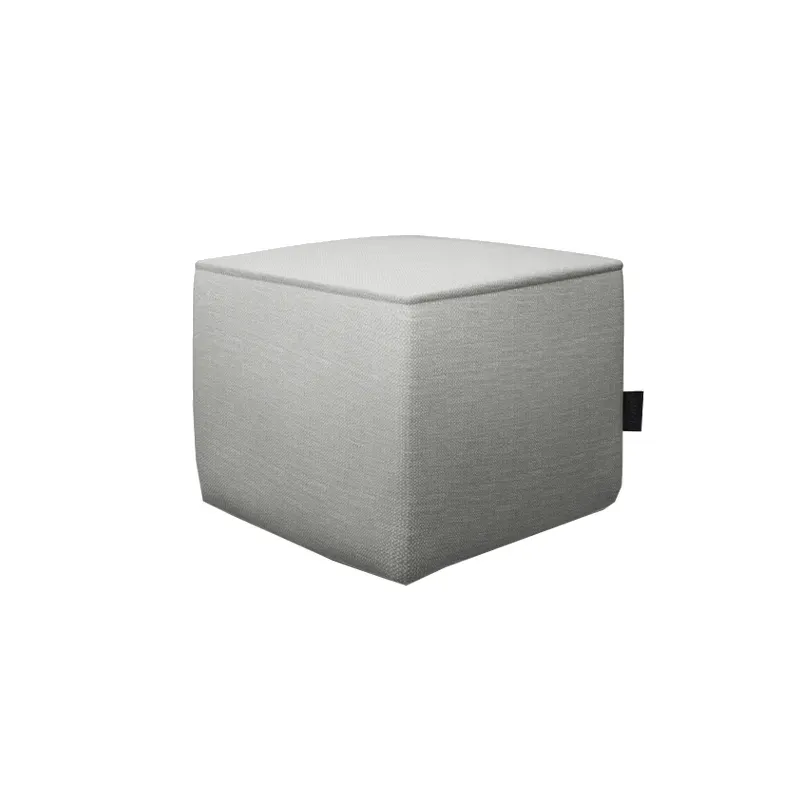 Lifestyle Milou Hocker rib ash grey 55x55x45 cm