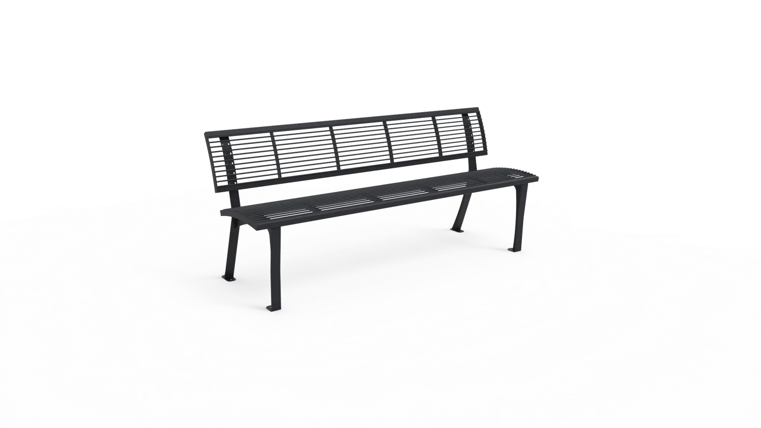 Inter Design LATHS Comfort stalen buitenbank rugleuning