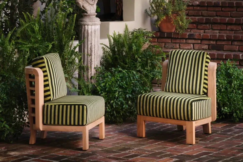 Sutherland Furniture Club Stripe buitenstof gestreept weerbestendig