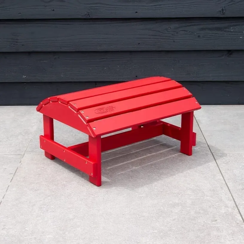 Comfychair Foot Stool voetenbank rood kunststof