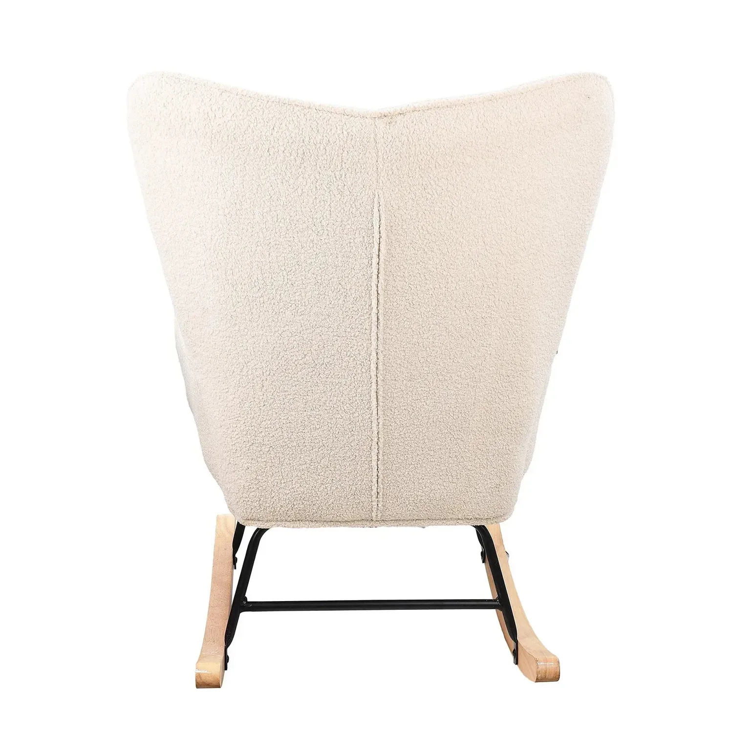 OutdoorMatch relaxstoel beige stof schuimvulling 68 cm