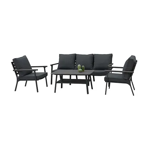 ACAMP Samos Loungeset 4-delig aluminium Polywood