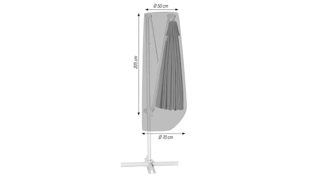 Acamp Parasolhoes 205 cm Beschermhoes Waterafstotend