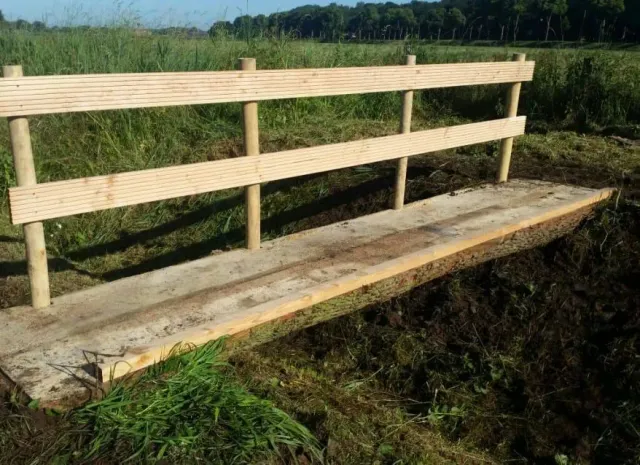 Jaap de Vries Welton houten brug eiken tot 5 meter