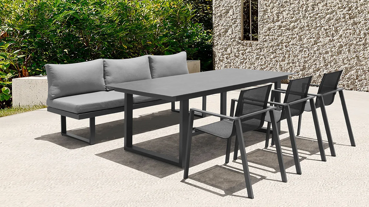 ACAMP Hollywood bank loungebank verstelbaar 48cm