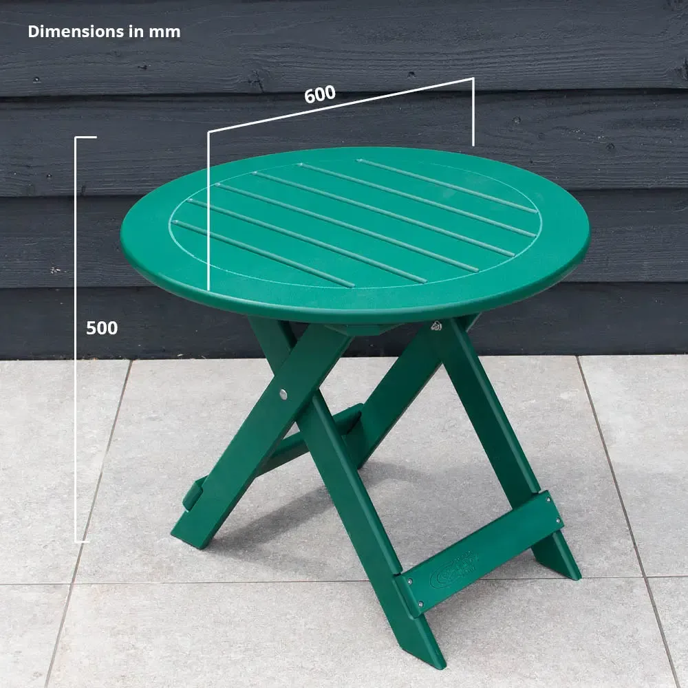 Comfychair bijzettafel dennengroen weerbestendig