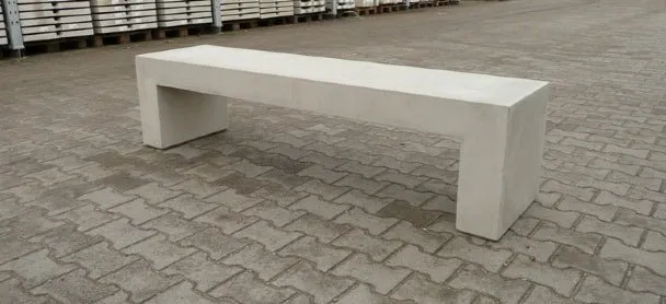Groundlevel Jena zitbank beton antraciet vrijstaand