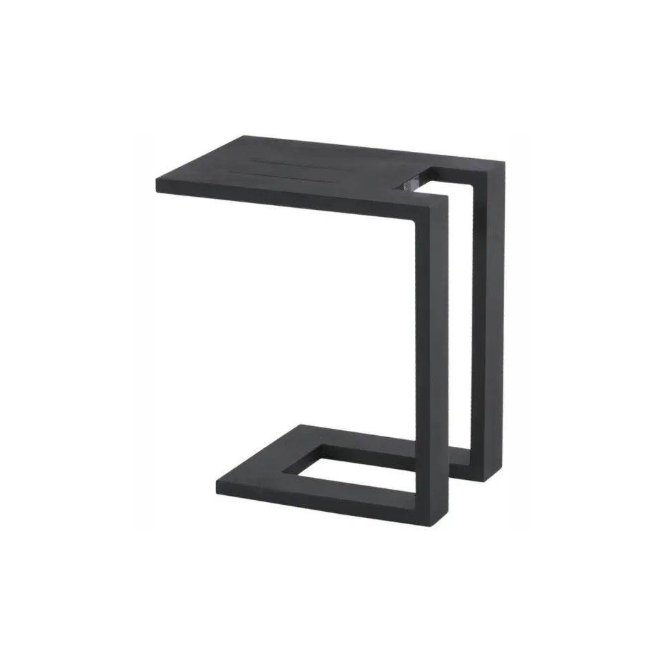 Hartman Tim bijzettafel 32x48x53 cm zwart aluminium