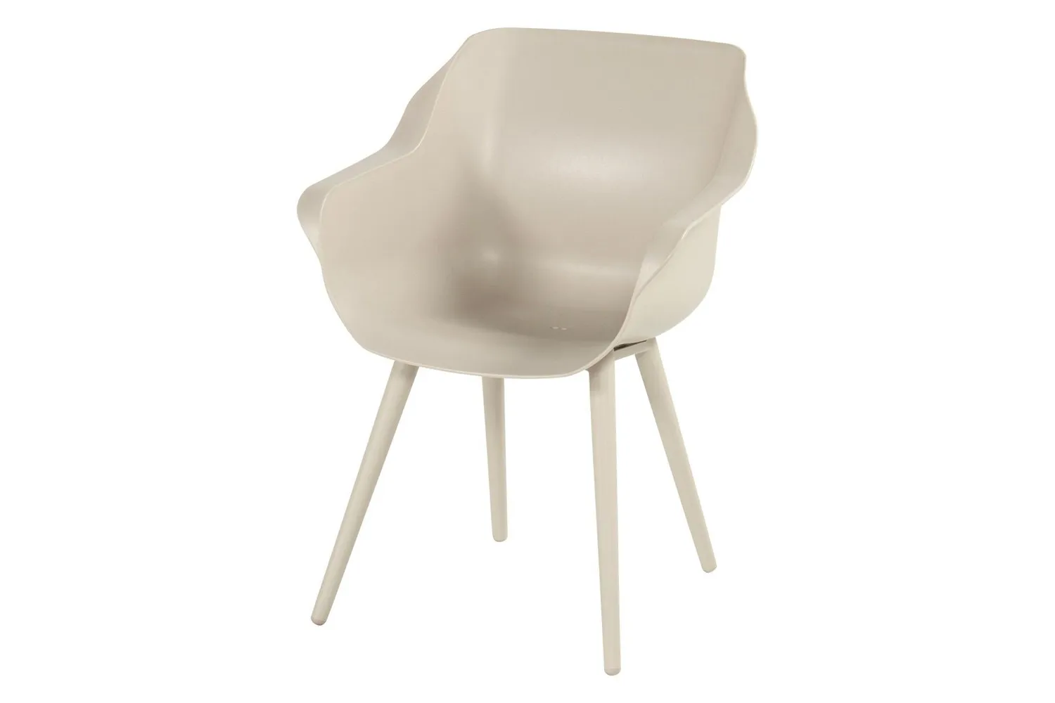 Hartman Sophie Studio dining kuipstoel Sand aluminium