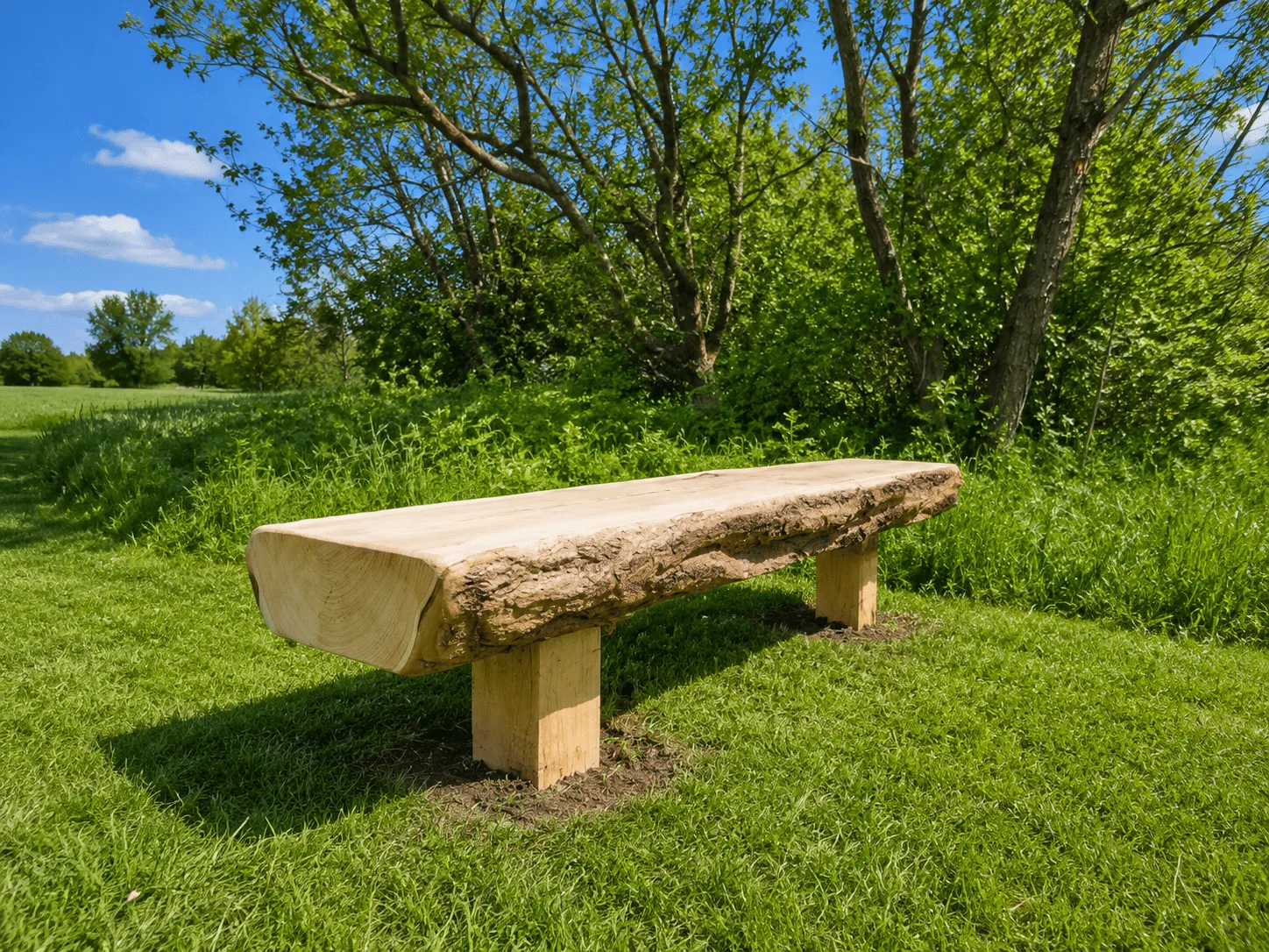 Jaap de Vries Portland parkbank hout 200 cm vlakke zitting