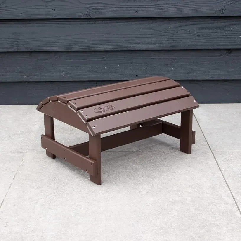 Comfychair voetenbank kunststof donkerbruin