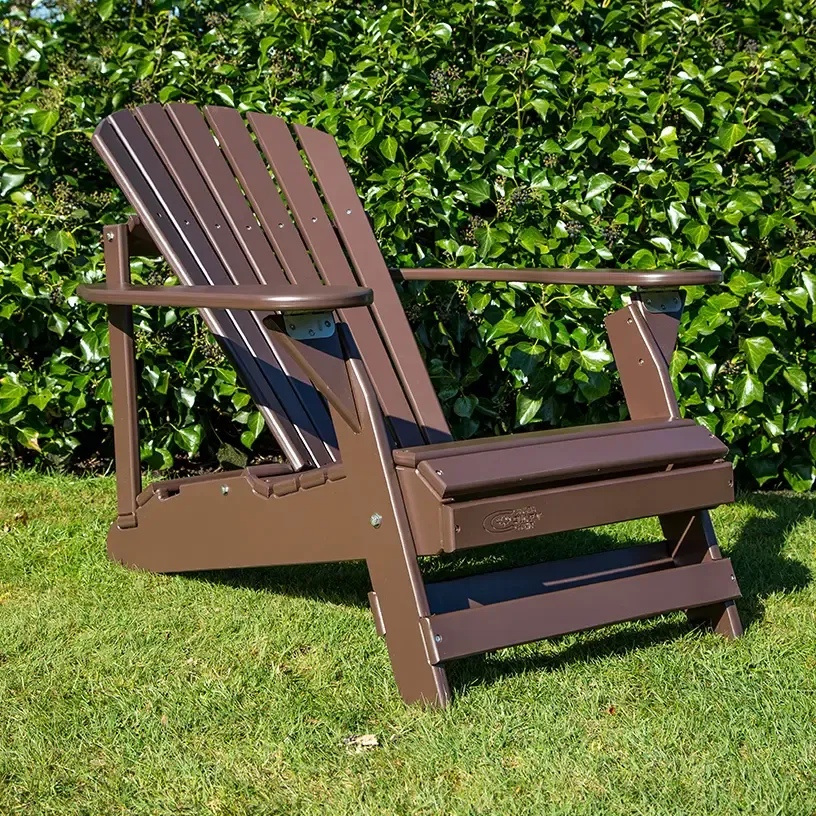 Comfychair Reclining tuinstoel donkerbruin verstelbaar