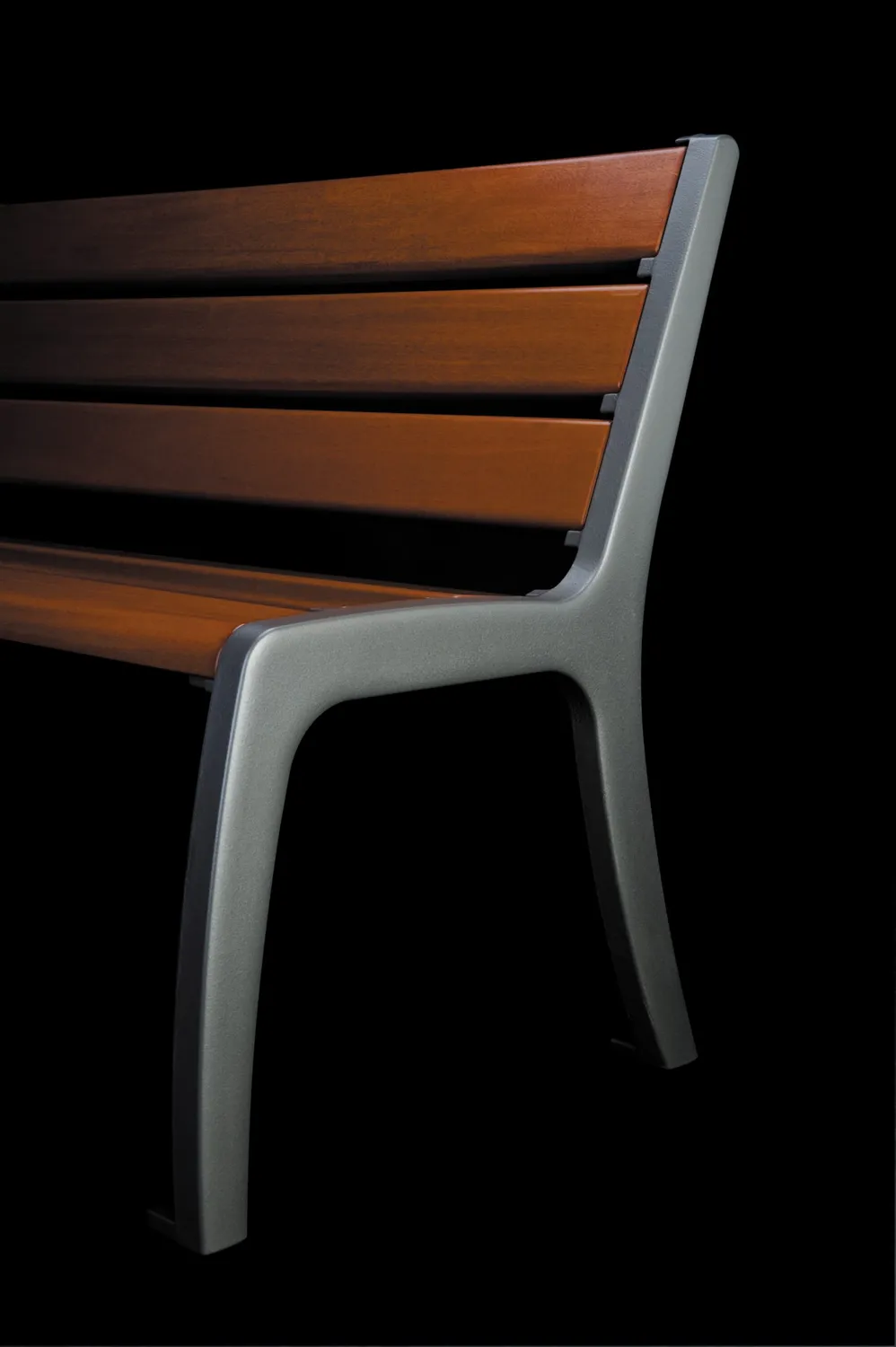 Inter Design Opera buitenbank hout gietijzer