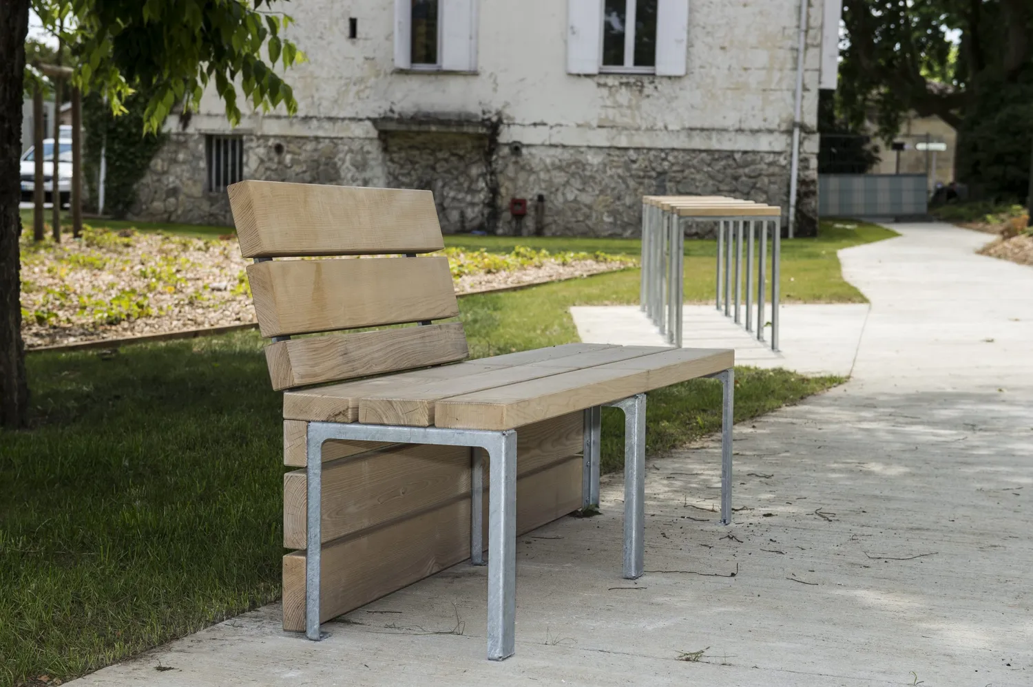 Inter Design Link bank met rugleuning buitenbank