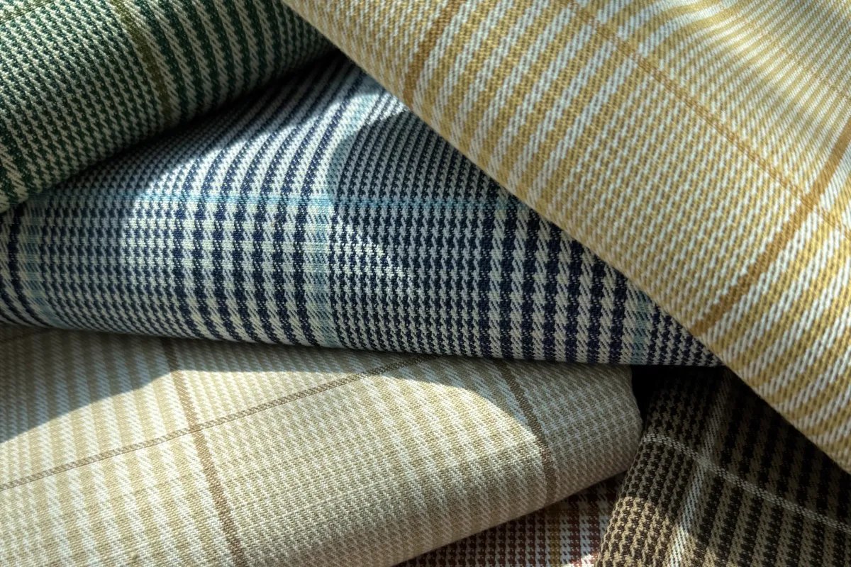 Sutherland Furniture Tailored Check buitenstof ruit beige