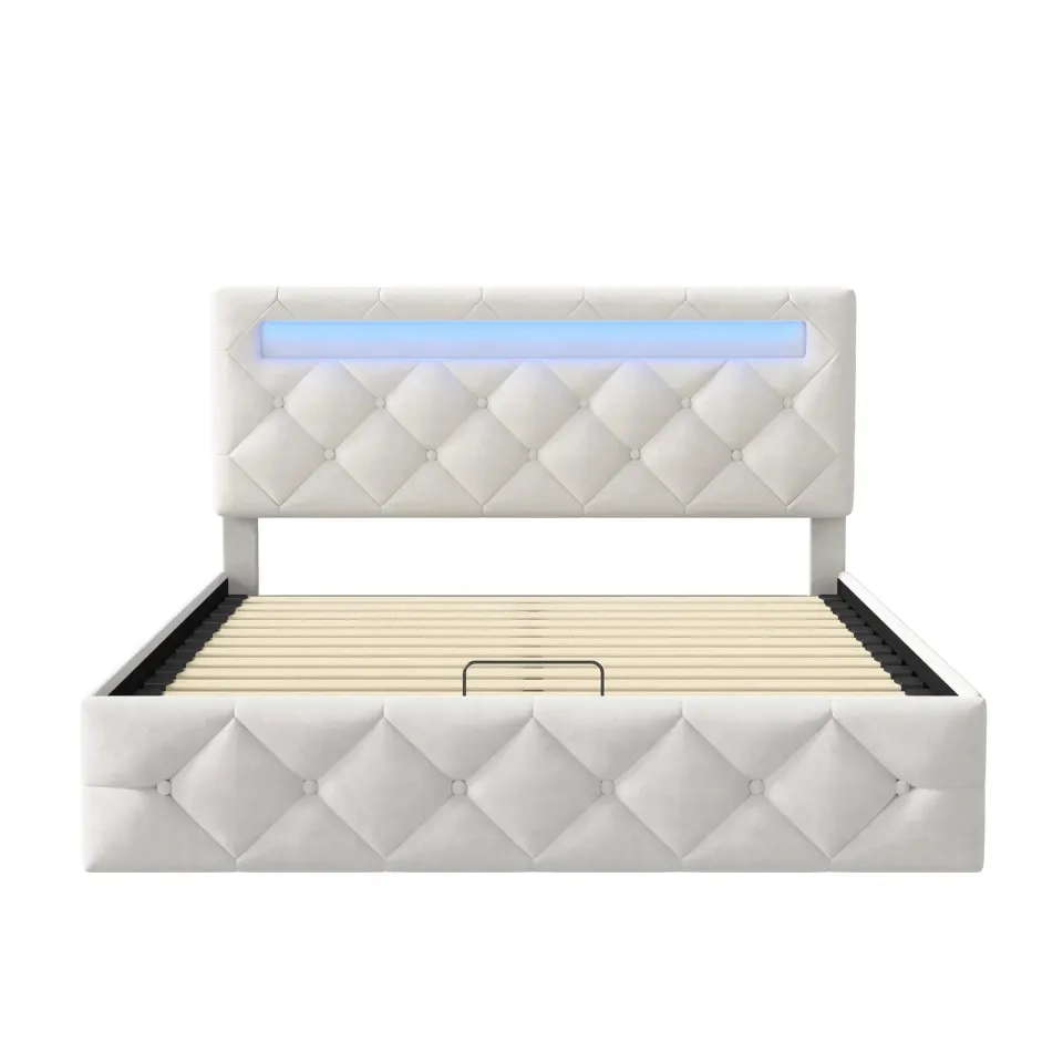 OutdoorMatch Bedframe LED Opbergruimte 140/160x200