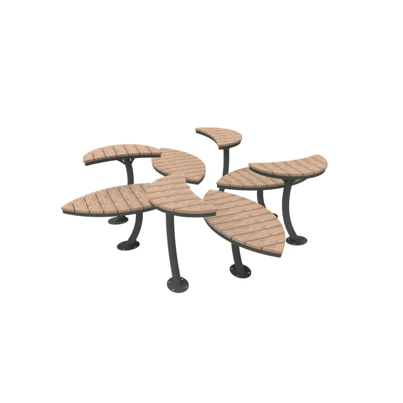 Inter Design Pétales buitenbank tafel hardhout