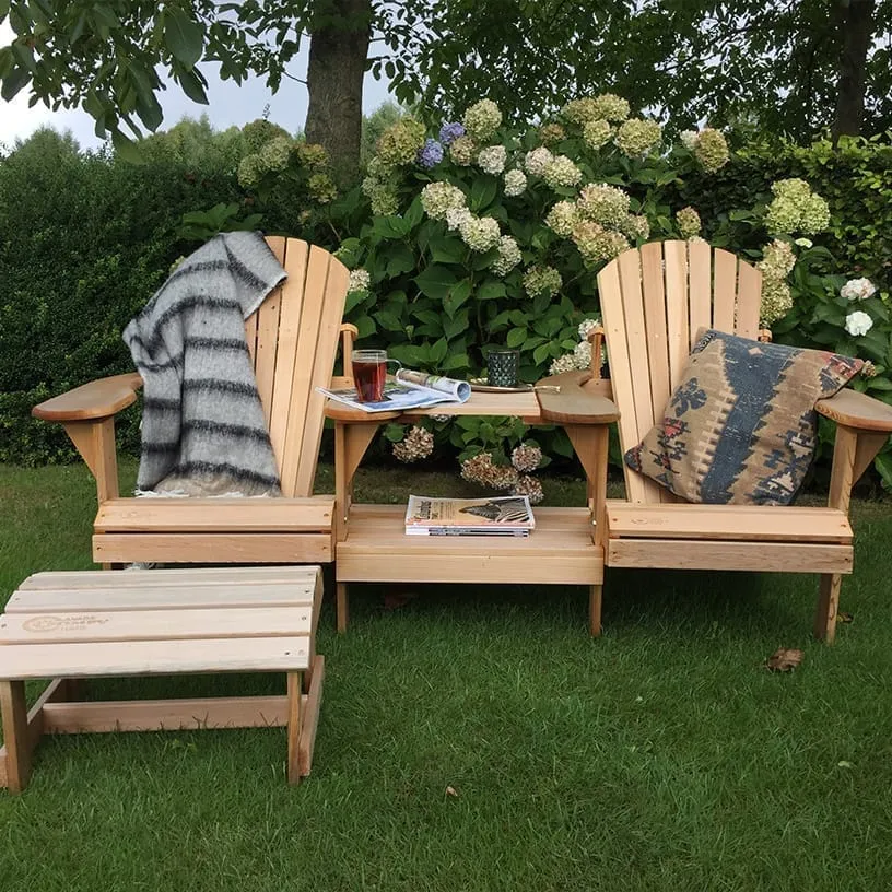 Comfychair Tête-à-tête Recht Hout tuinbank bouwpakket