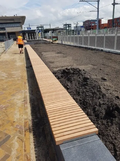 Groundlevel Samson Naut zitting hout voor zitrand 450mm