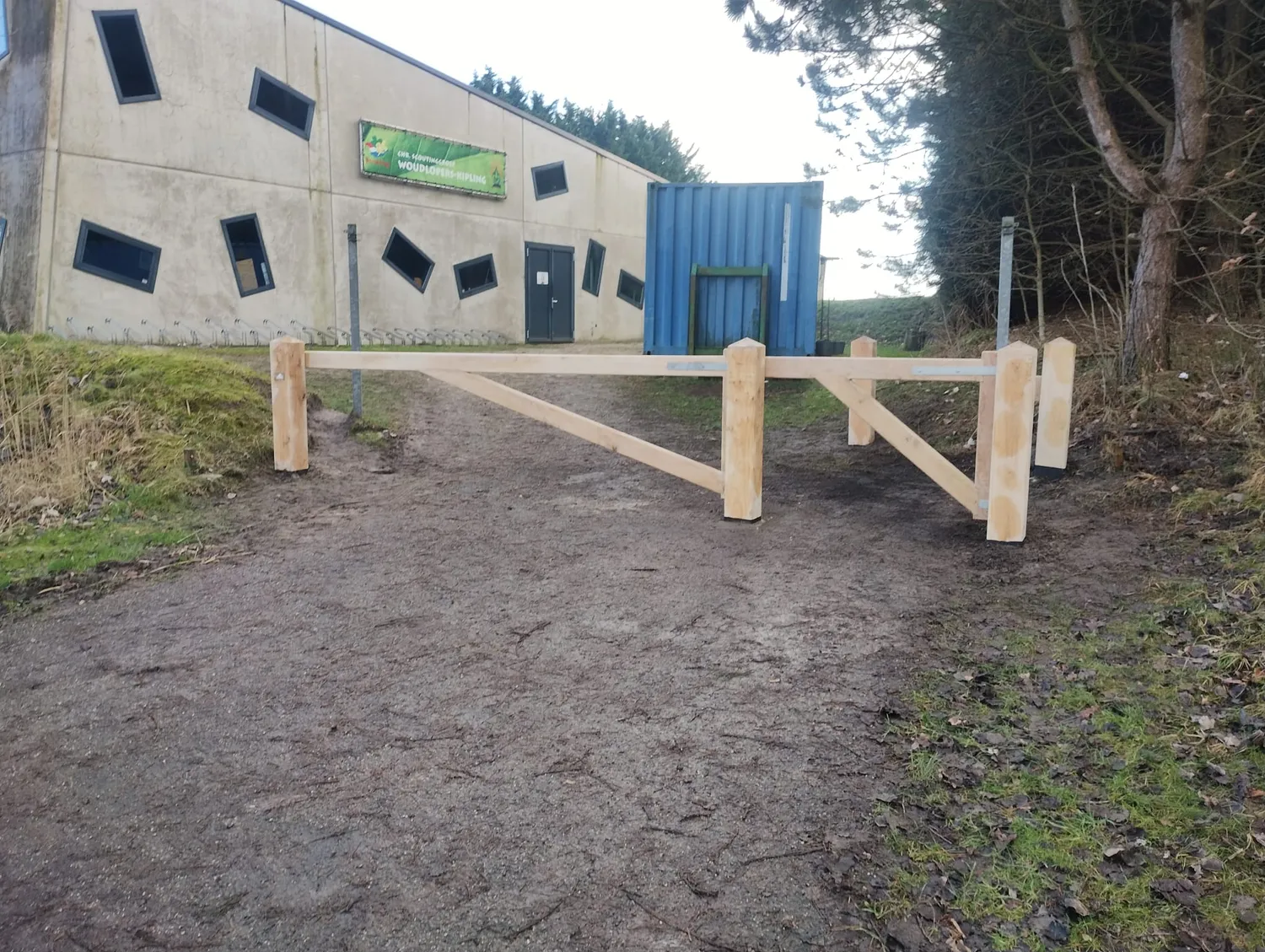 Jaap de Vries Producties Metz slagboom eikenhout tot 500 cm