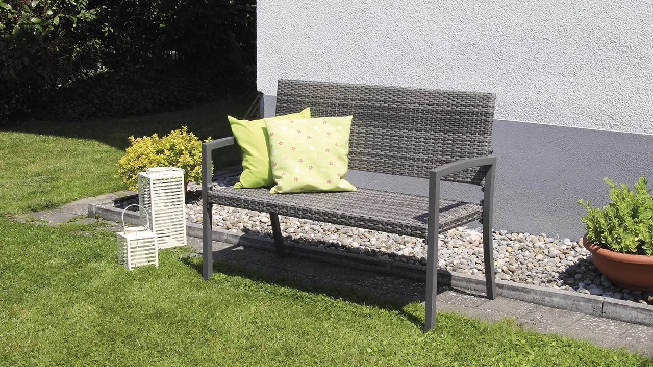 ACAMP Dijon Tuinbank 2-zits Grijs 110 cm