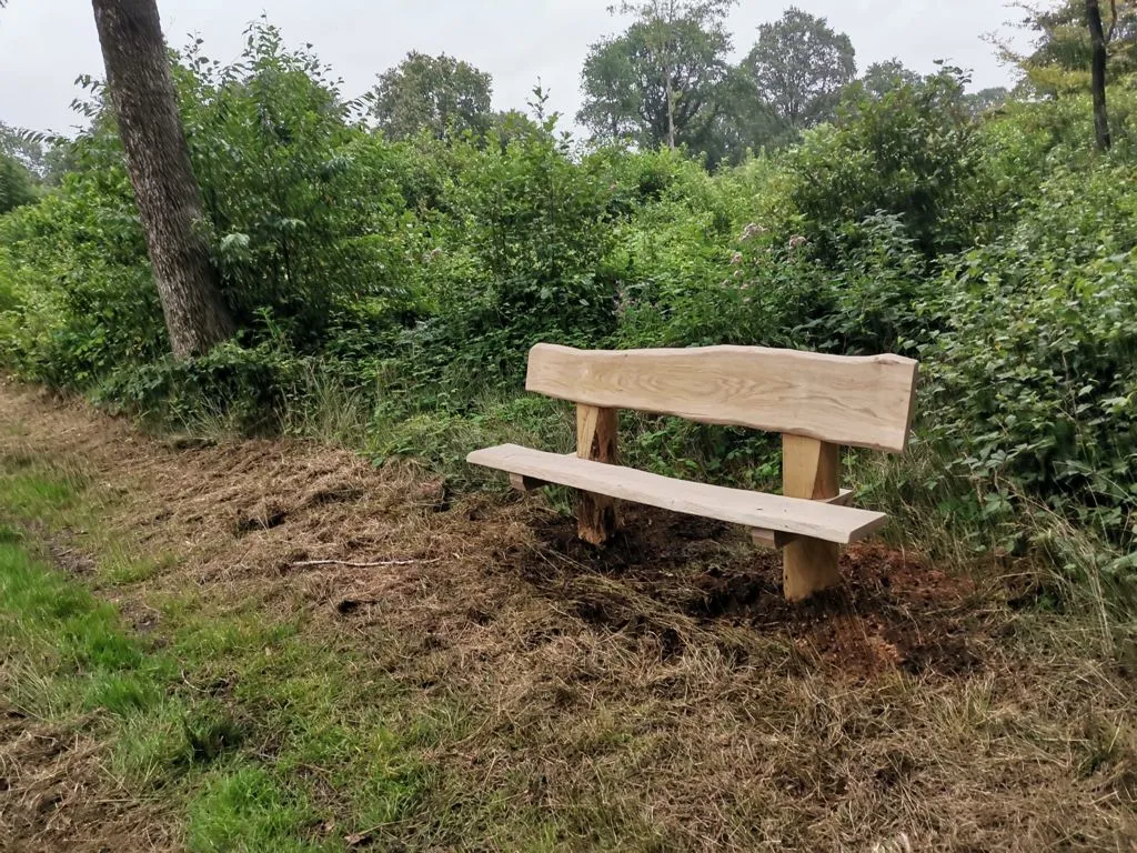 Jaap de Vries Houston 200 parkbank eiken 200 cm