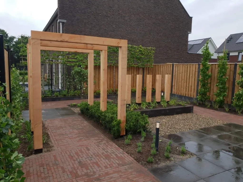 Jaap de Vries Producties Heuvelrug pergola eikenhout maatwerk
