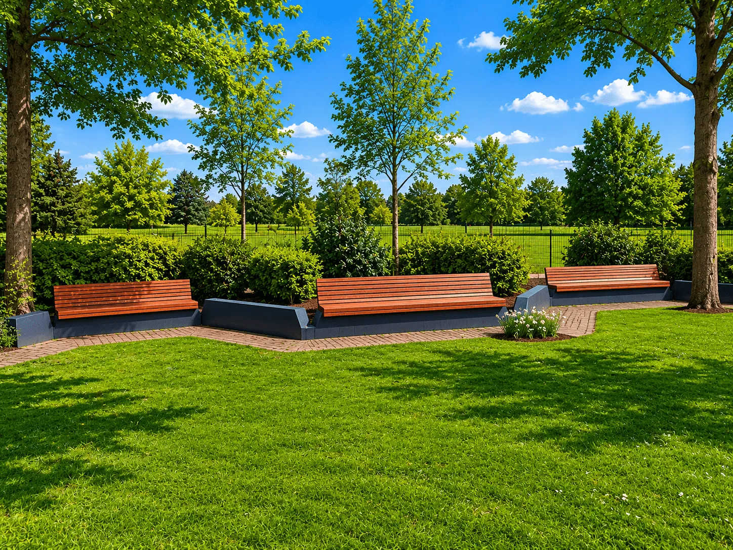 Jaap de Vries Producties Key West parkbank 300 cm hardhout