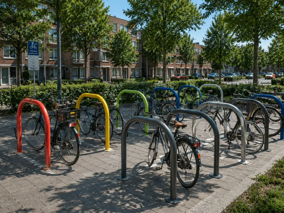 Jaap de Vries Torino fietsnietje RVS 90/120 cm