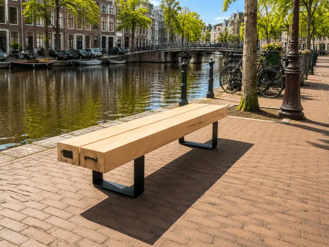 Jaap de Vries Swansea 200 parkbank eikenhout 200 cm