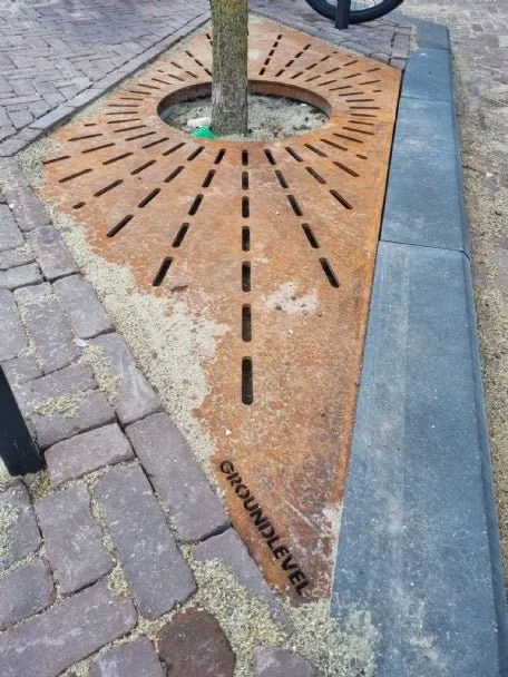 Groundlevel Samson boomrooster cortenstaal maatwerk