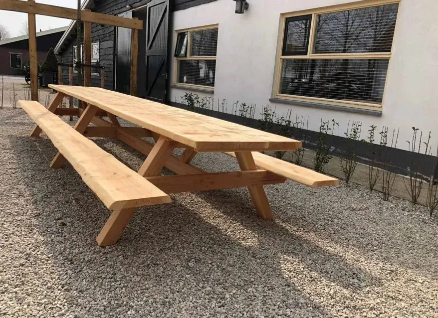 Jaap de Vries Nevada 500 picknicktafel Douglas 12-16 pers