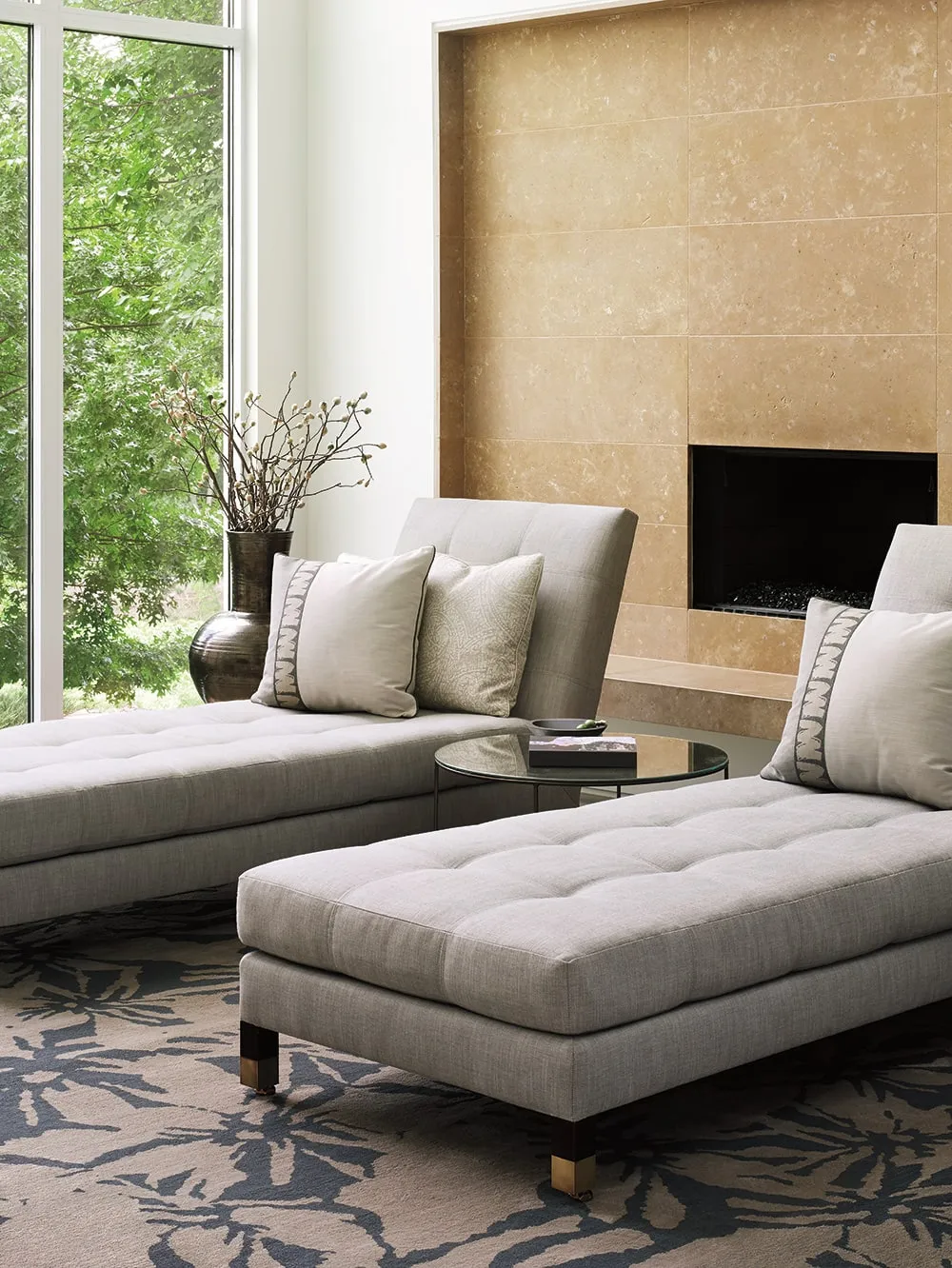 Sutherland Furniture Outburst Tibetan Knot vloerkleed beige