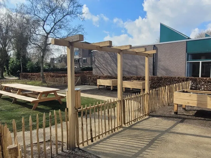 Jaap de Vries Salland pergola eikenhout maatwerk
