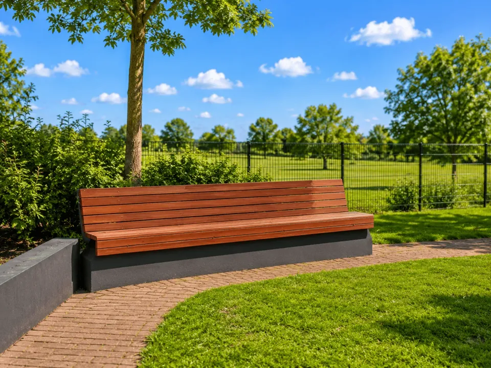 Jaap de Vries Producties Key West parkbank 300 cm hardhout
