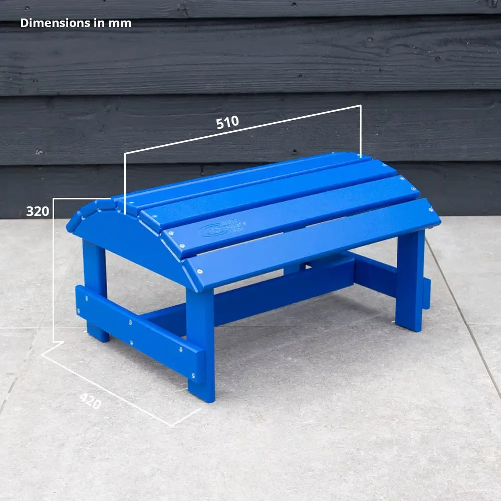 Comfychair voetenbank donkerblauw kunststof
