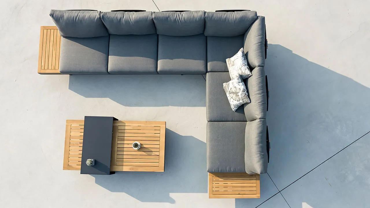 ACAMP Molise loungeset 4-delig aluminium acacia