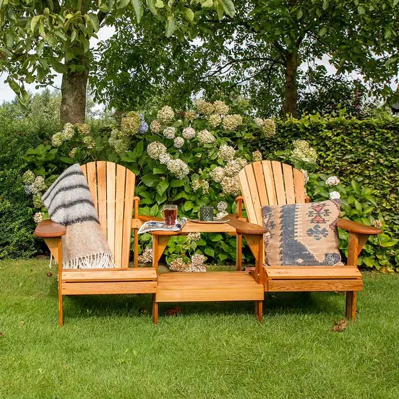 Comfychair Tête-à-tête Recht Hout tuinbank bouwpakket