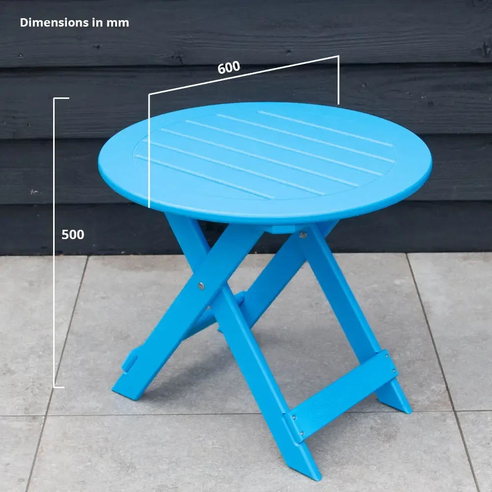 Comfychair Sidobord bijzettafel lichtblauw plastic