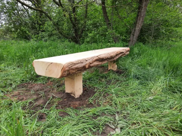 Jaap de Vries Portland parkbank hout 200 cm vlakke zitting