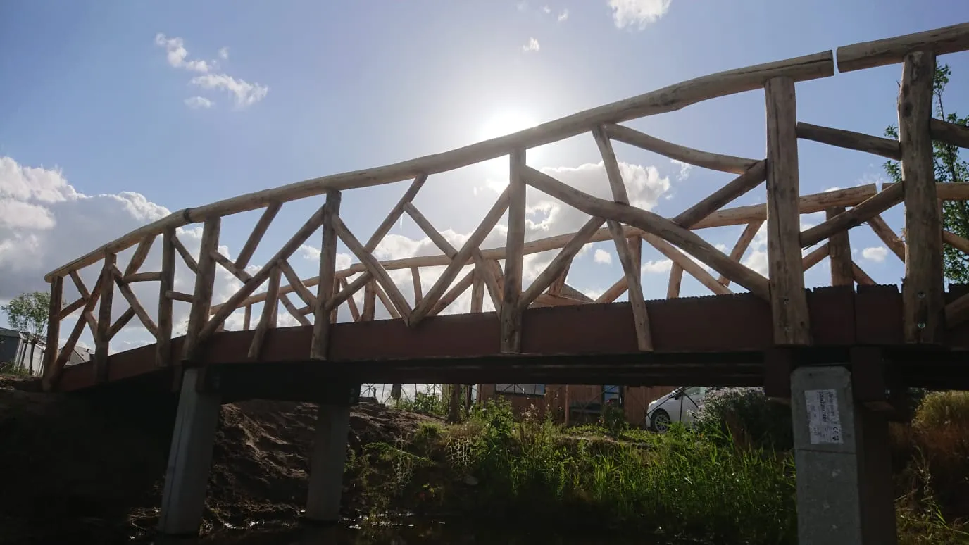 Jaap de Vries Sunderland brug houten toegangsbrug