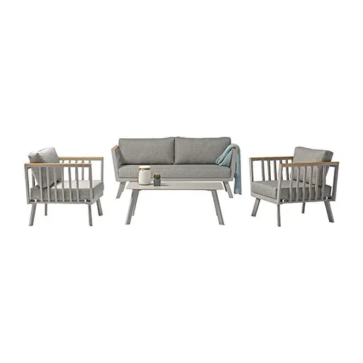 ACAMP Gondola loungeset 4-delig aluminium comfort
