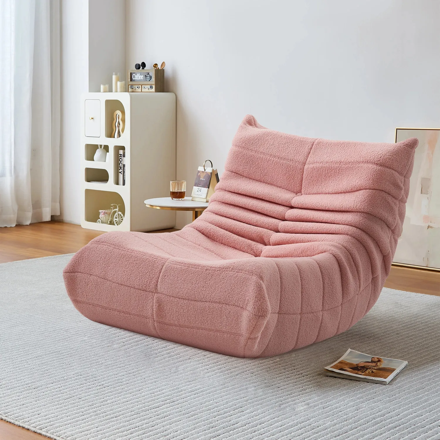 OutdoorMatch Loungefauteuil 86x65x75 Zacht Beige