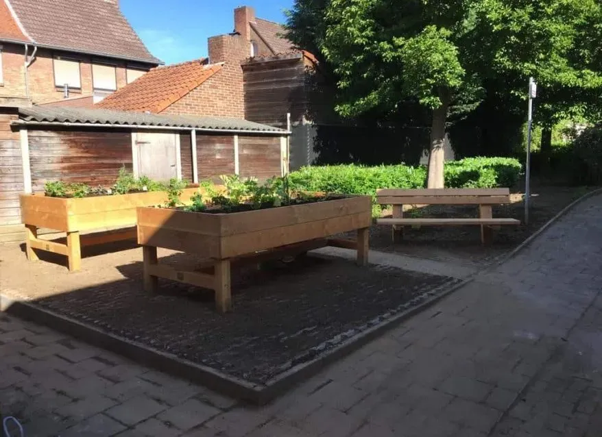 Jaap de Vries Roermond moestuinbak 250 cm verhoogd douglas