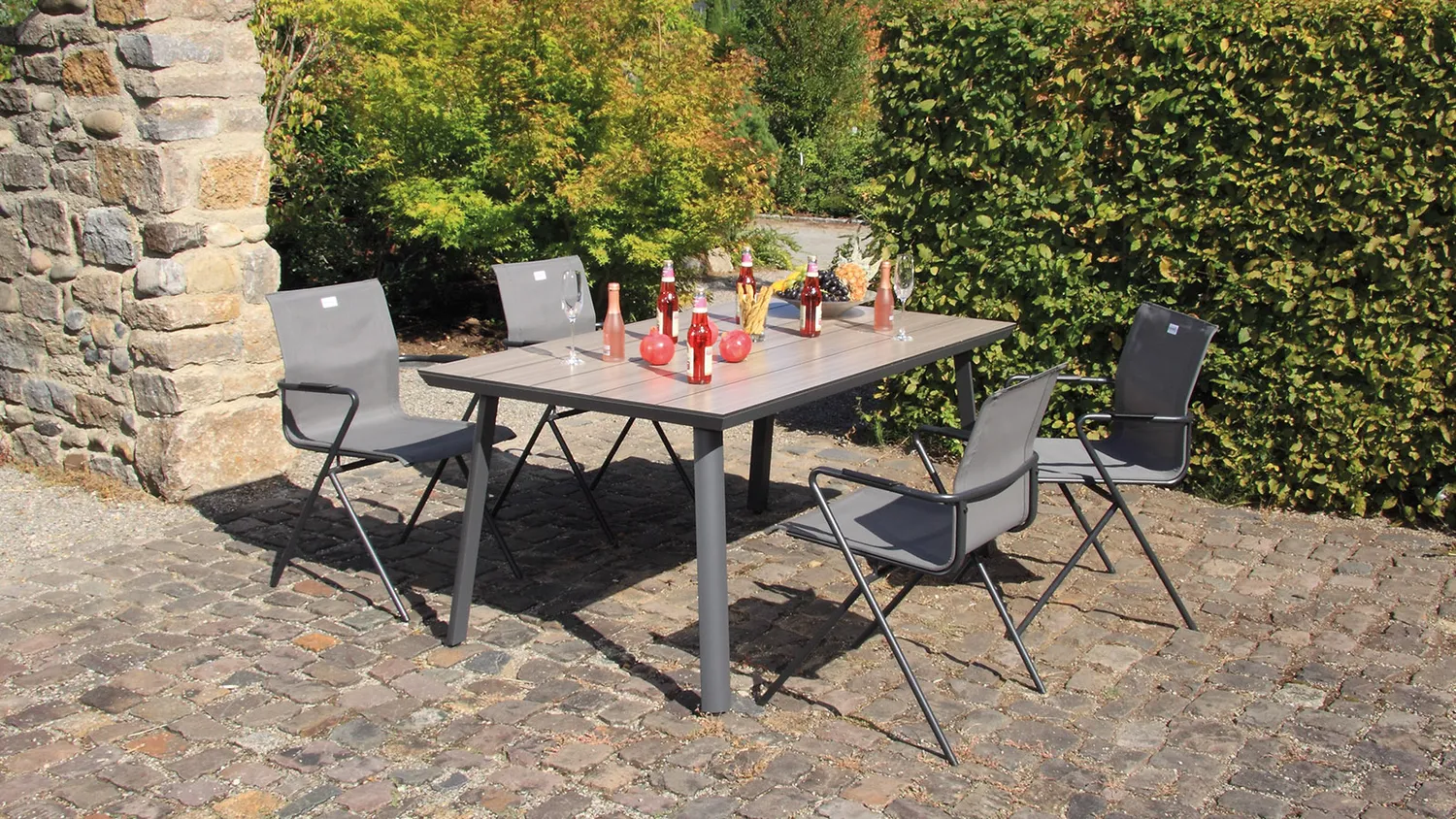 ACAMP Biarritz HPL Tuintafel Lattenoptiek