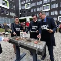 Jaap de Vries Mammoet BBQ Jumbo barbecue 120 cm rvs