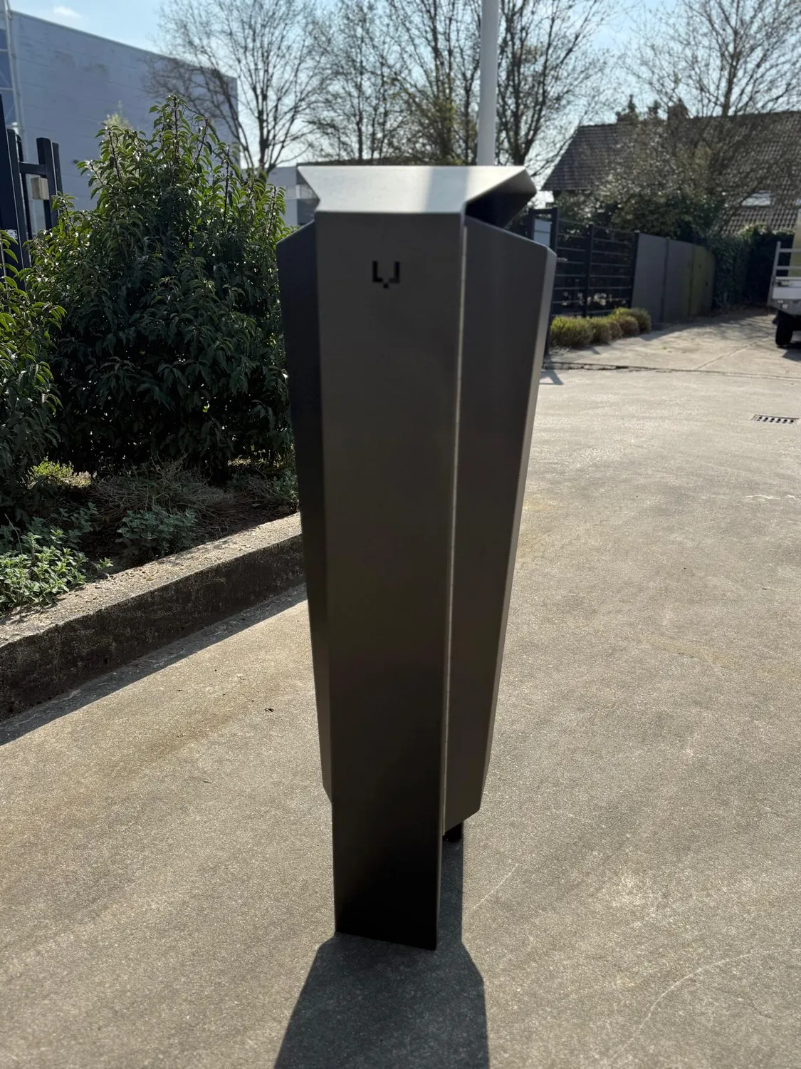Groundlevel Enzo afvalbak staal 80 liter smalle inworp