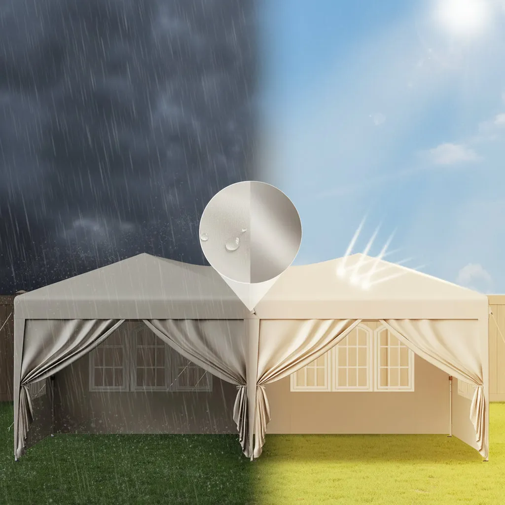 OutdoorMatch Partytent 3x6m Grijs 6 Wanden