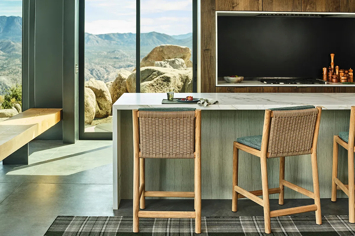 Sutherland Furniture Crinkle In Time loungebank stofstructuur