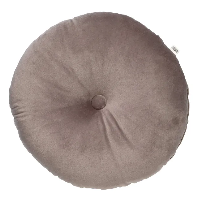 Dutch Decor Olly sierkussen rond Ø40 cm driftwood taupe